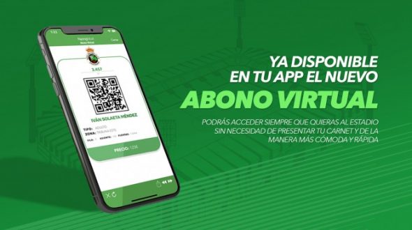 El Abono Virtual del Racing, disponible en la APP oficial verdiblanca